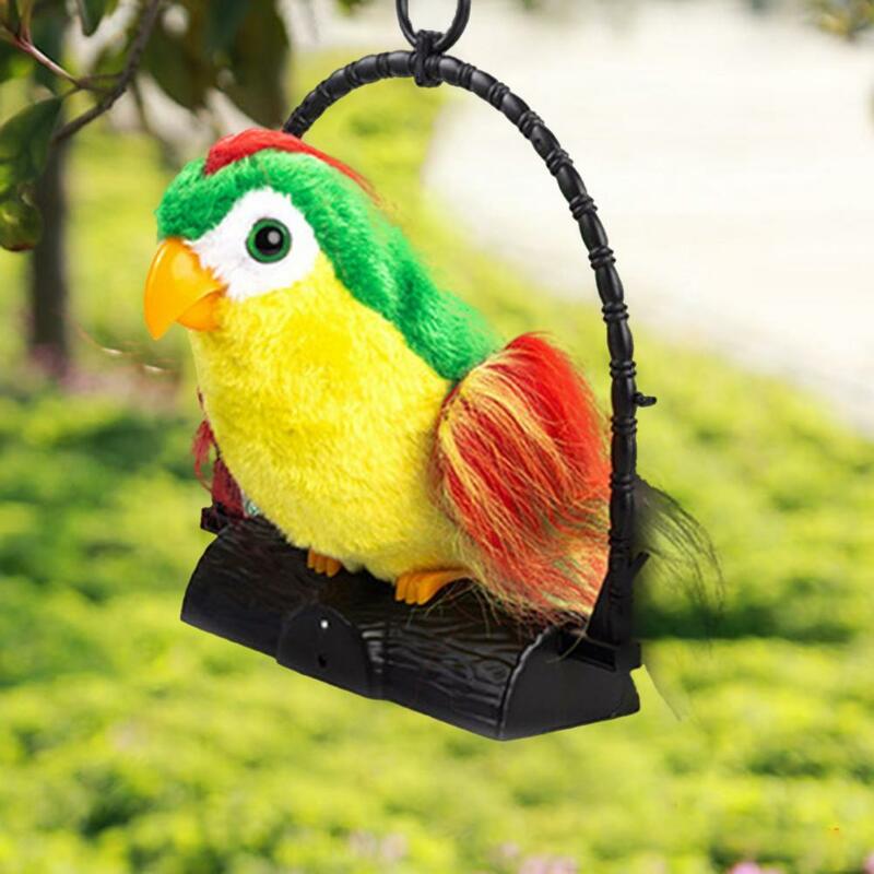 Plush Toy Decorative Parrot Plush Toy with Standing Base Exquisite Lovely Parrot Bird Plush Funny Toy Garden Supplies