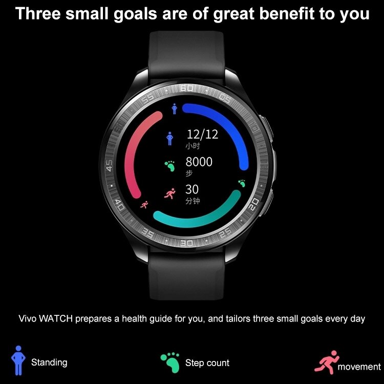Pulseira eletrônica impermeável, Fitness Tracker Smart Watch, 1.19 "tela AMOLED, 42mm