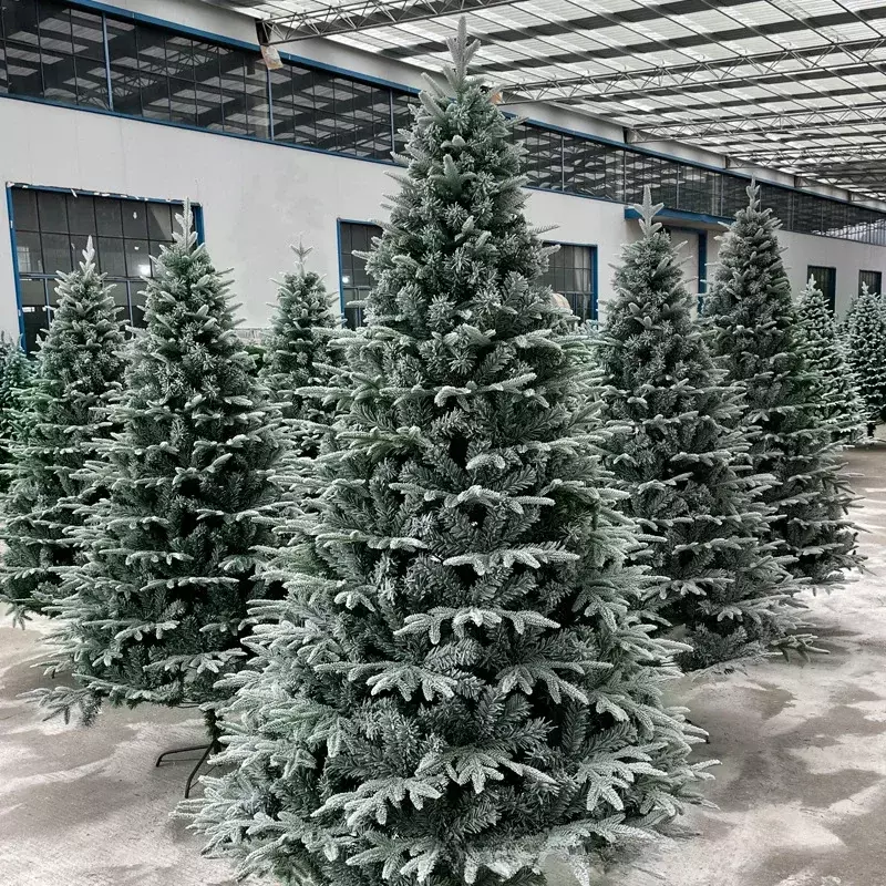 1.2/1.5M enkripsi pohon Natal putih simulasi enkripsi pohon salju PE kurang salju pohon Natal ornamen dekorasi