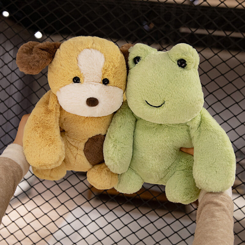 Kawaii Axolotl Stuffed Toy para meninos e meninas, Salamander Sloth Dog, Puppy Green Frog, Plushie Appease Toy, presente de aniversário