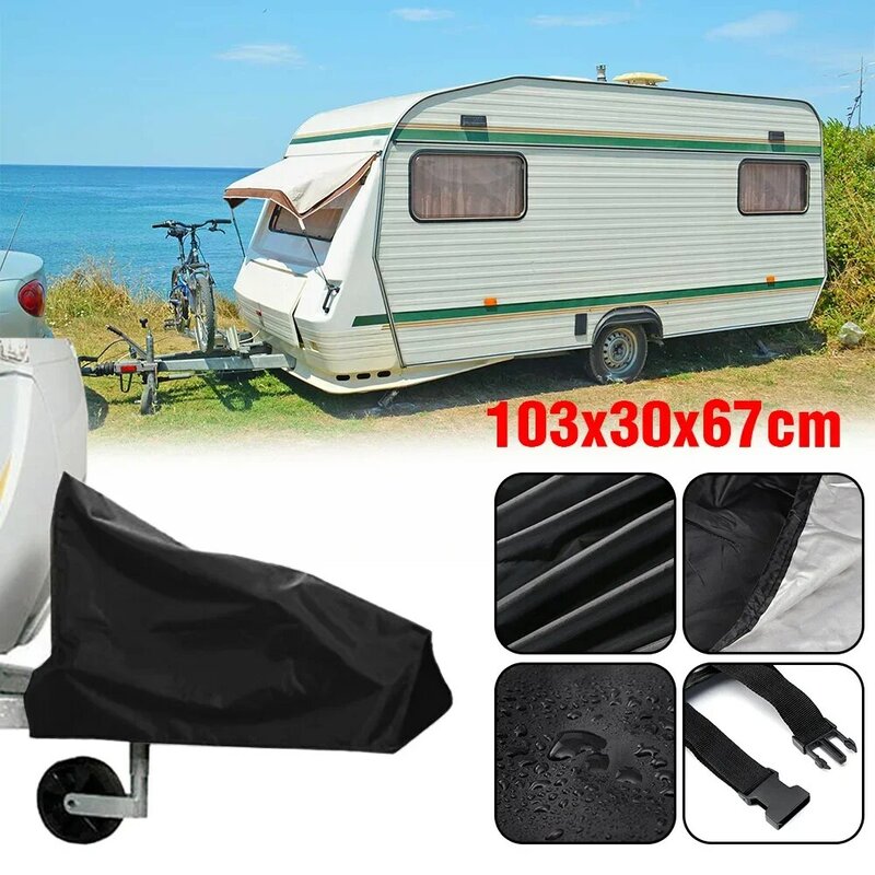 Universal  3 Colors 1030x670x990x300 mm Caravan Hitch Cover Waterproof Dustproof Trailer Tow Ball Coupling Lock Cover For RV