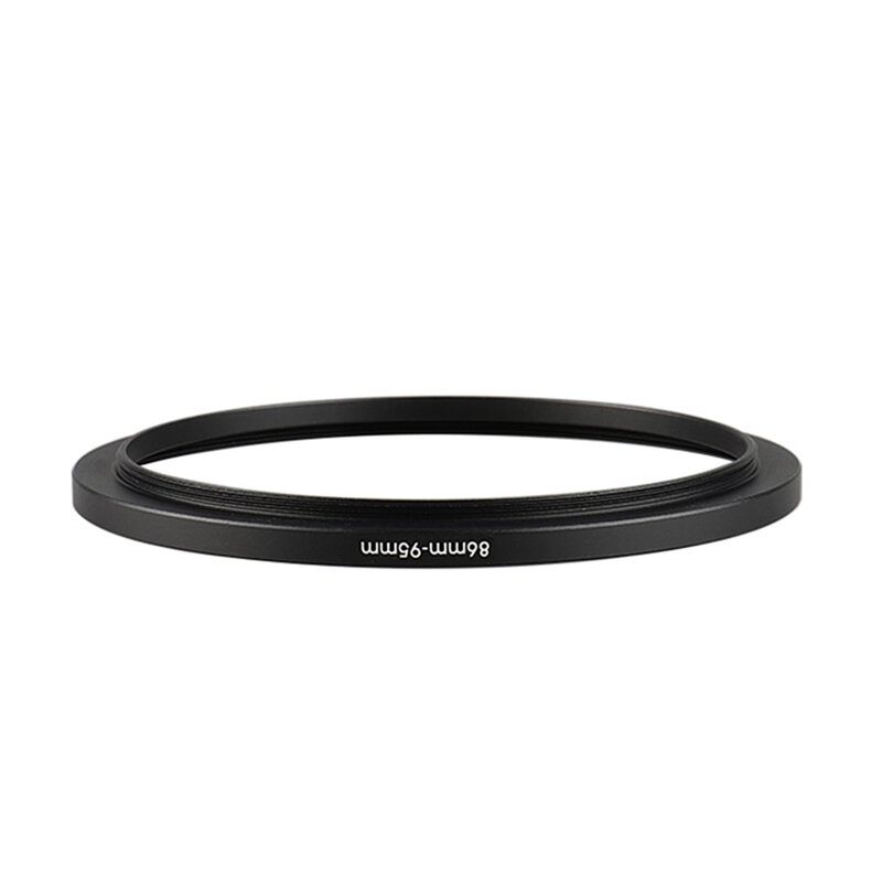 Anello filtro Step-Up nero in alluminio 86mm-95mm 86-95mm adattatore per obiettivo adattatore filtro da 86 a 95 per obiettivo fotocamera Canon Nikon Sony DSLR