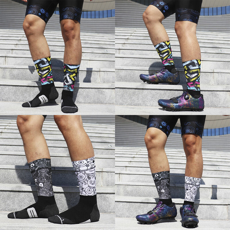 Calcetines deportivos antideslizantes para hombre y mujer, medias profesionales de compresión para bicicleta, de calle, para ciclismo de carreras