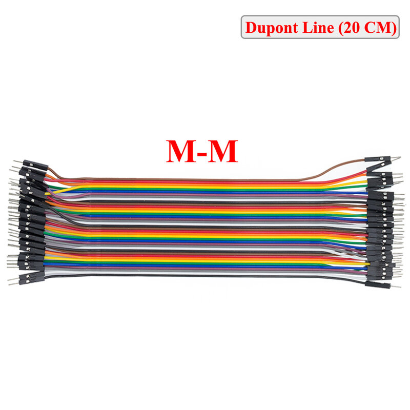40 sztuk dupont kabel kabel mostkujący linia dupont z męskiego na męskie 20cm 1P średnica: 2.54mm w magazynie