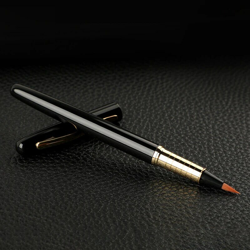 Кисть ручка на заказ, портативная ручка для практики каллиграфии, с сумкой с чернилами, школьные и офисные принадлежности