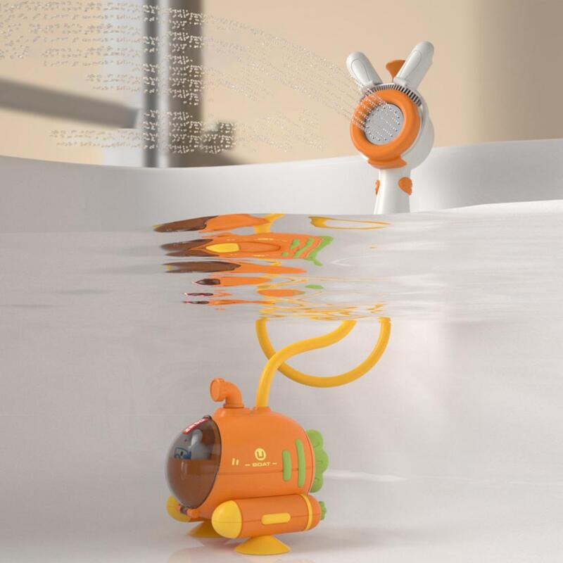 Игрушка для ванны с водяным носиком, детская водная игрушка, безопасная герметичная Электрическая Подводная лодка с редисом, игрушка для ванны и душа для малышей, портативная для ванны