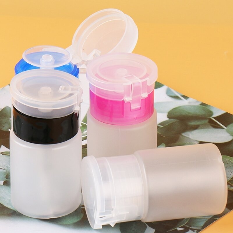 60/150/ml Nail Refillable Bottles Empty Press Pump Dispenser Nail Art Polish Remover Cleaner Makeup Bottle Manicure Tool