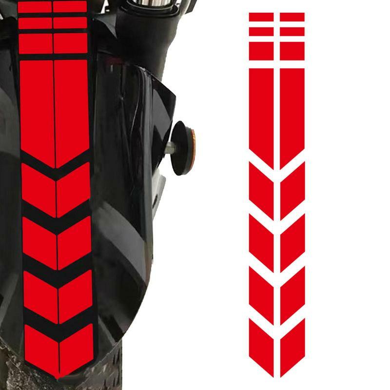 Pegatina de rayas de flecha para motocicleta, pegatina de guardabarros impermeable a prueba de aceite, reflectante, accesorios de decoración para Moto