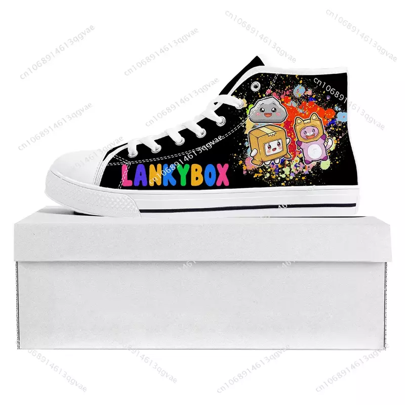Cartoon L-Lanky High Top Sneaker Men Women Teenager Canvas High Quality Sneaker Casual B-Box Custom Made Shoe Customize DIY Shoe