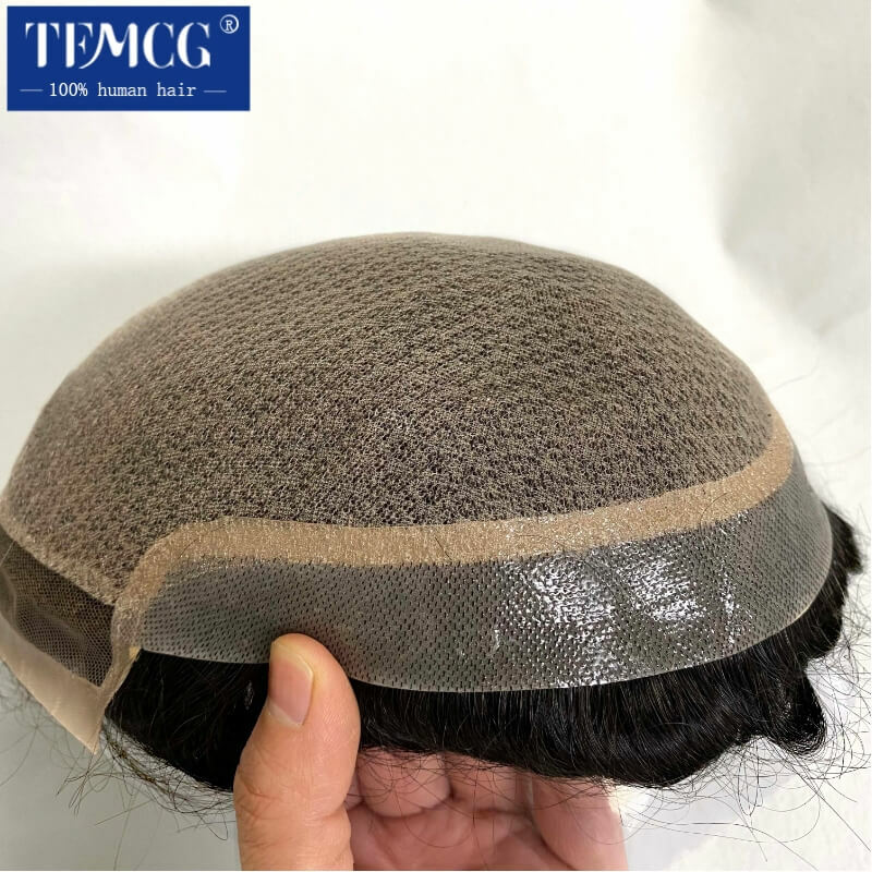 Silk Base with Swiss Lace Front Customized Male Hair Prosthesis Durable Wigs For Men Toupee Men 100% Human Hair System Unit
