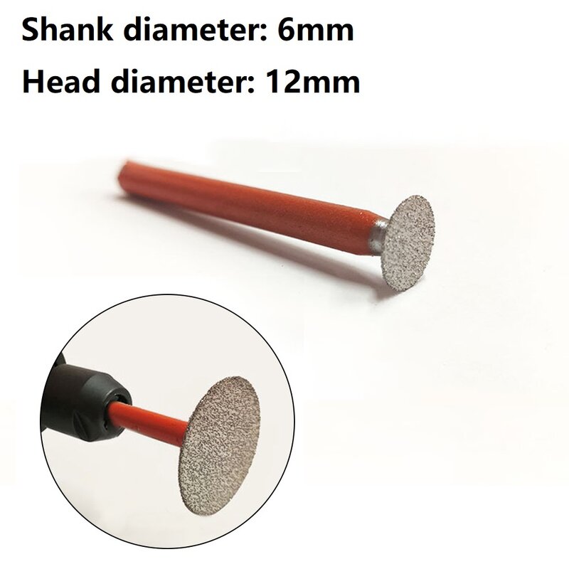 Diamond Grinding Head Mounted Points 8-30mm Cutter Head Ultra-Thin For Jade Carving Stone Carving Craft Polishing
