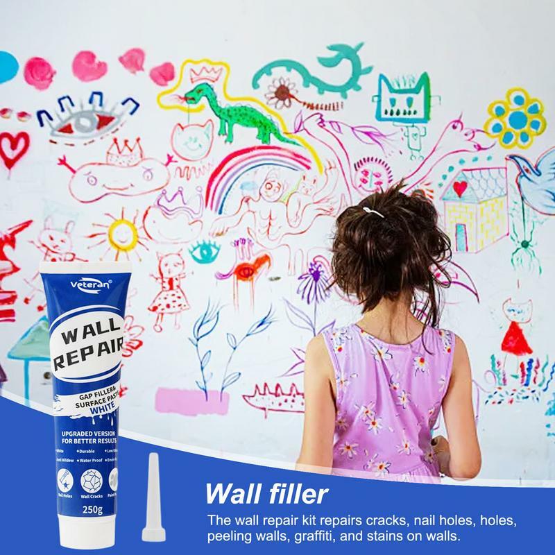 스패클 벽 수리 | 효과적인 벽 퍼티 구멍 수리 | 벽 수선 에이전트 벽 수리 크림, 구멍 못 구멍 복원