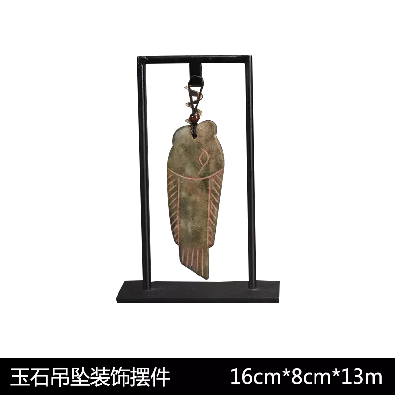 Nieuwe Chinese Stijl Creatieve Jade Hanger Jade Ornamenten Model Kamer Studie Tafel Kunst Kantoor Zachte Decoraties