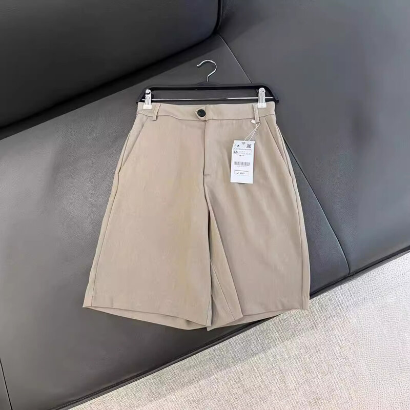 Pantalones cortos informales unisex, chaleco de doble botonadura, novedad