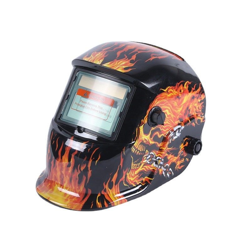 自動ソーラー溶接ヘルメット,高温耐性,保護溶接マスクハット,1個