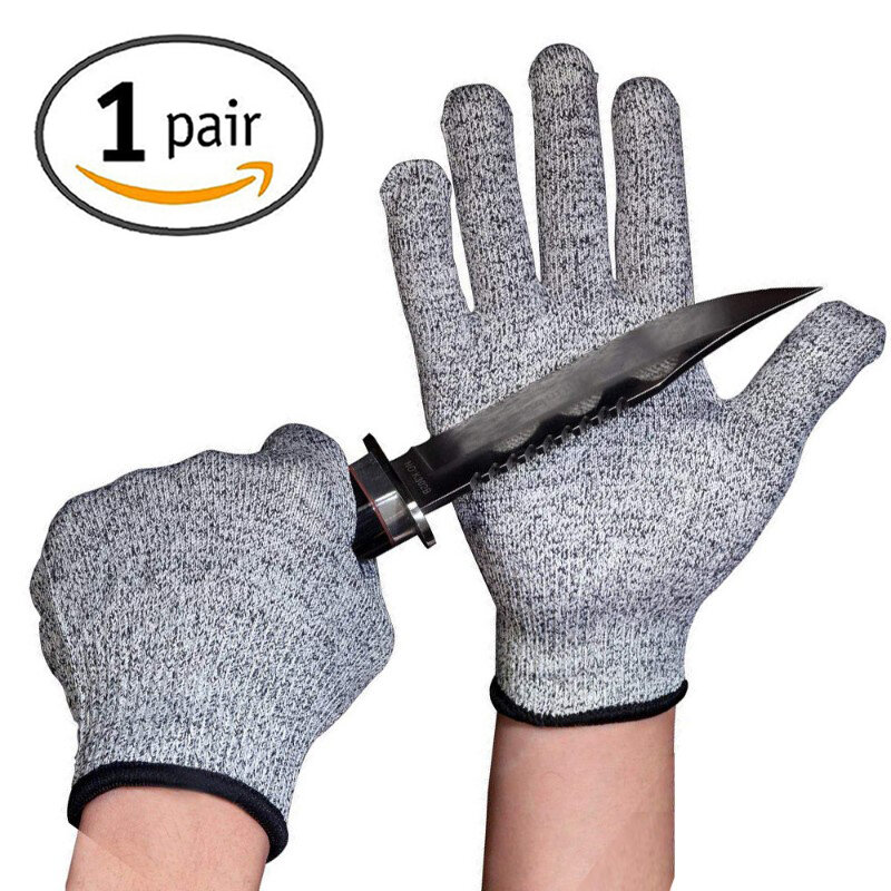 Перчатки для защиты от порезов, многофункциональные высокопрочные защитные перчатки для кухни и садоводства, защита от царапин и порезов, уровень 5