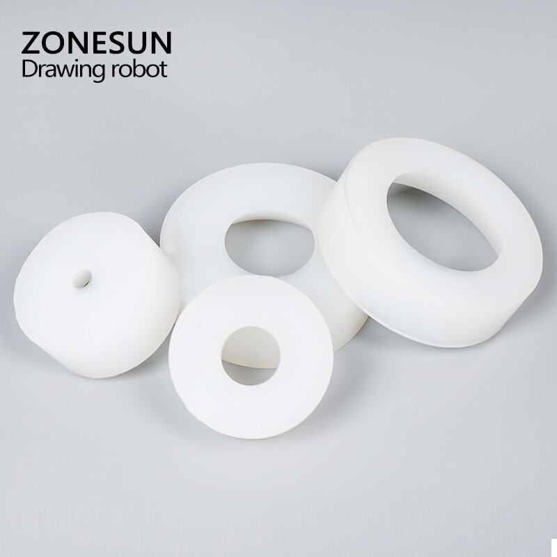 ZONESUN Cap screwing chuck Plastic bottle cap adoptor of capping machine silicone capping chuck Rotary Capping Machine 10-50mm