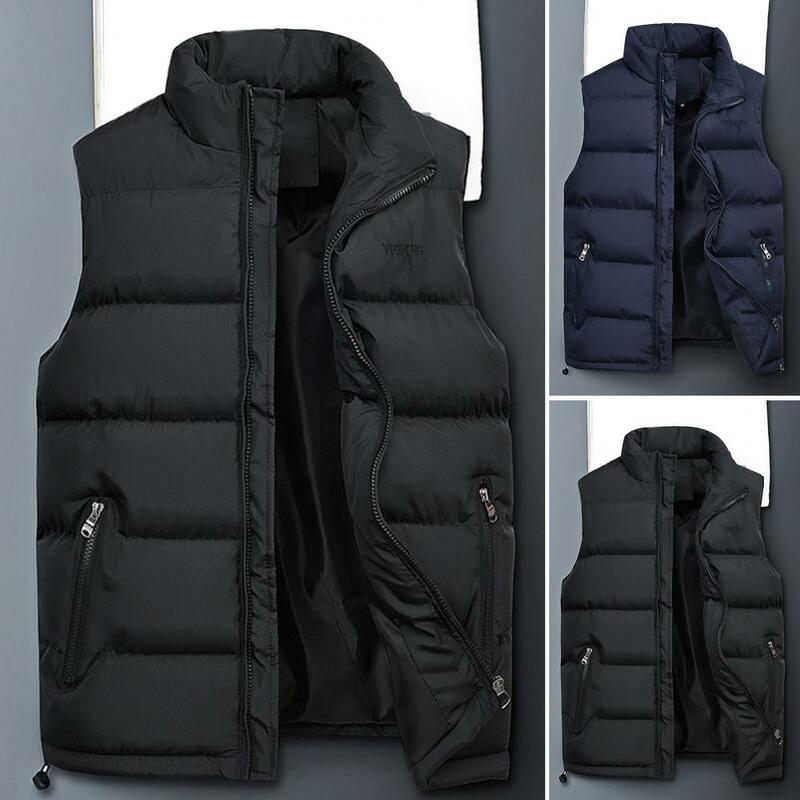 Стильный жилет Skin-Touch с вышивкой алфавита, супермягкий терможилет, куртка с воротником-стойкой, уличная одежда
