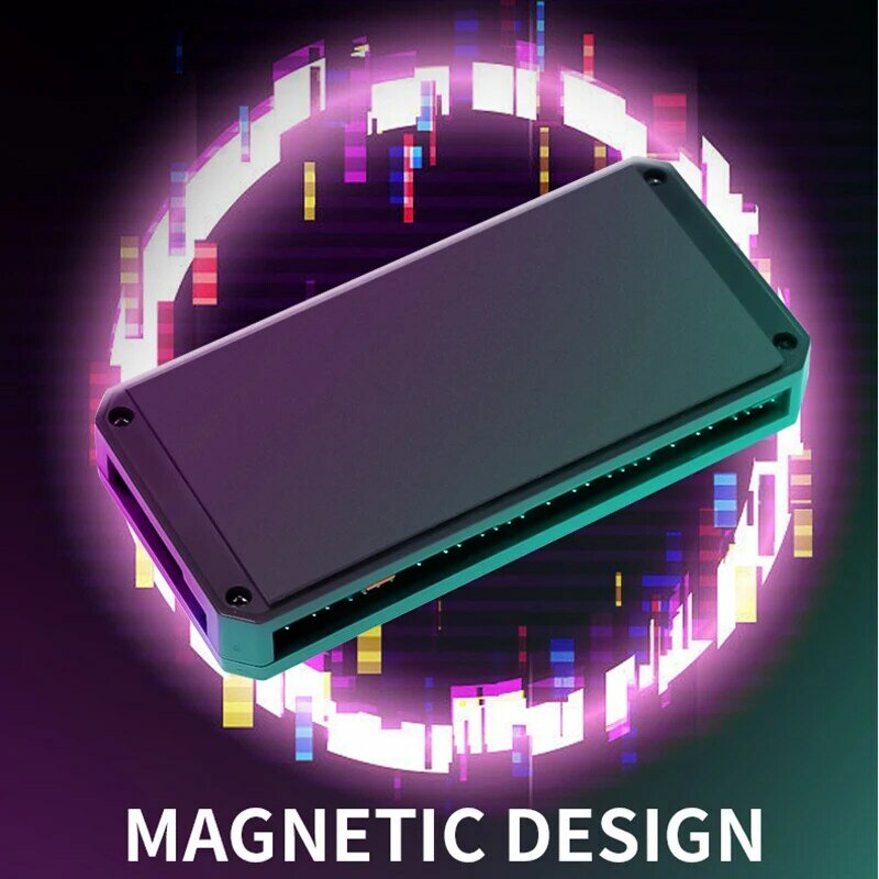 METALFISH-ARGB Fan HUB Splitter com LED Light Strip Controle Remoto, PWM para Refrigeração do Computador, SYNC, CPU Radiator, 5V, 3Pin
