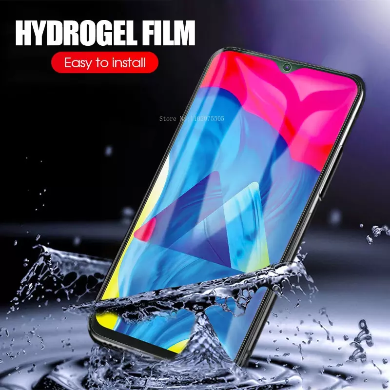 Protector de pantalla de hidrogel para móvil, película protectora para Samsung Galaxy A20E, A50, A51, A71, A70, A90, A80, A01, A10, A20, A20S, A30, A30S, 3 unidades