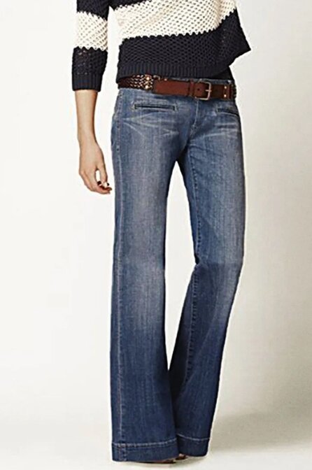 Jeans wanita modis 2023, celana panjang kasual harian pinggang rendah lurus modis dan serbaguna