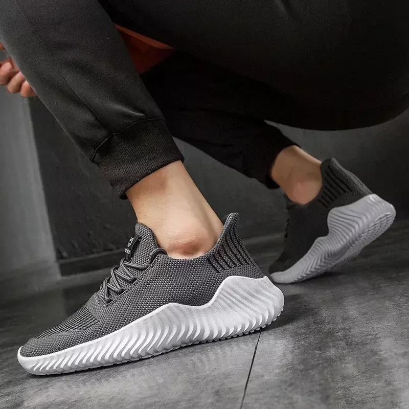 SALUDAS Men Sneakers Comfortable Breathable Sneaker Soft-Soled Walking Shoe Fashion Sports Shoes Running Shoes Light Casual Shoe