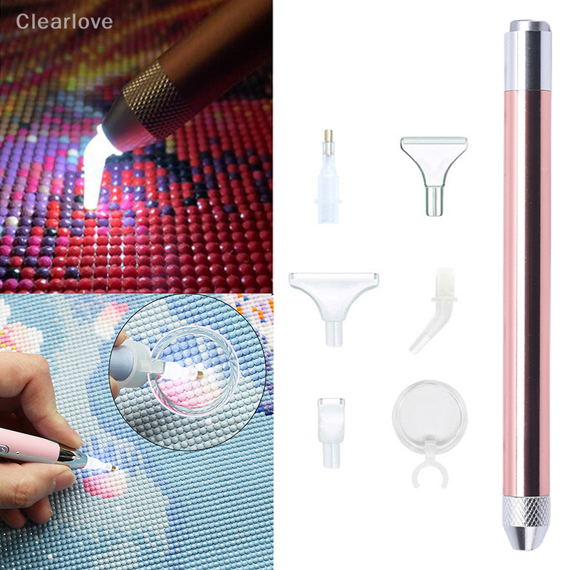 Pen Lighting Point Drill Pen with Magnifying Glass Craft Tool