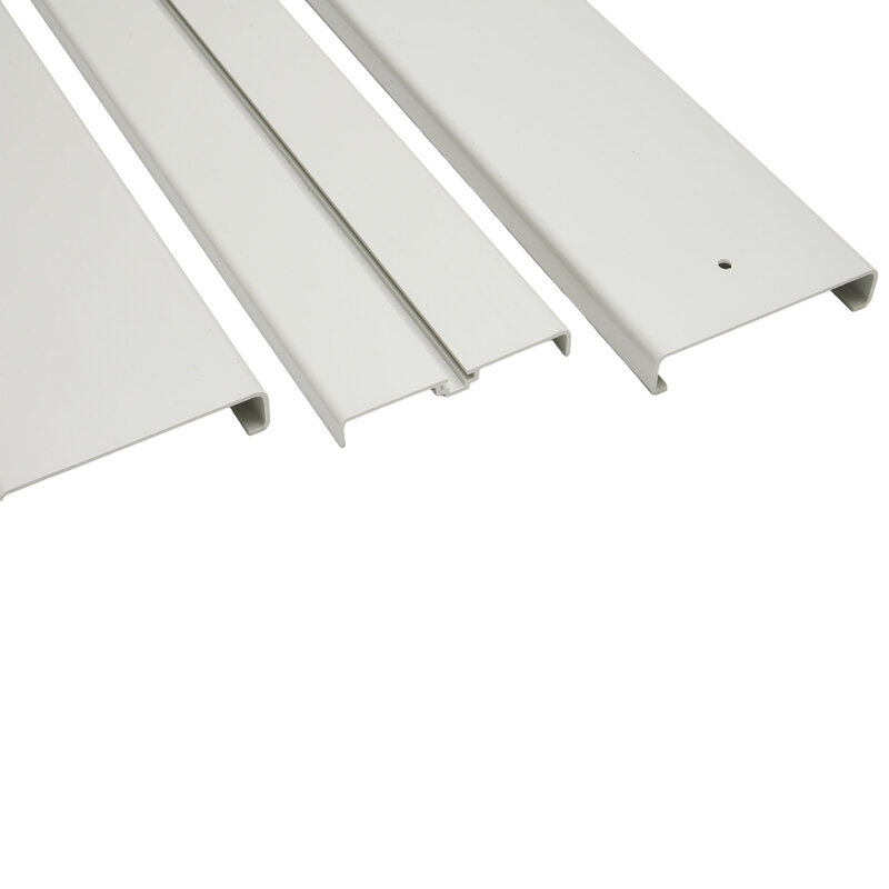 Kit de marco duradero de alta calidad, PVC, portátil, blanco, piezas 2/3, acondicionador de 55-110cm (2 piezas);