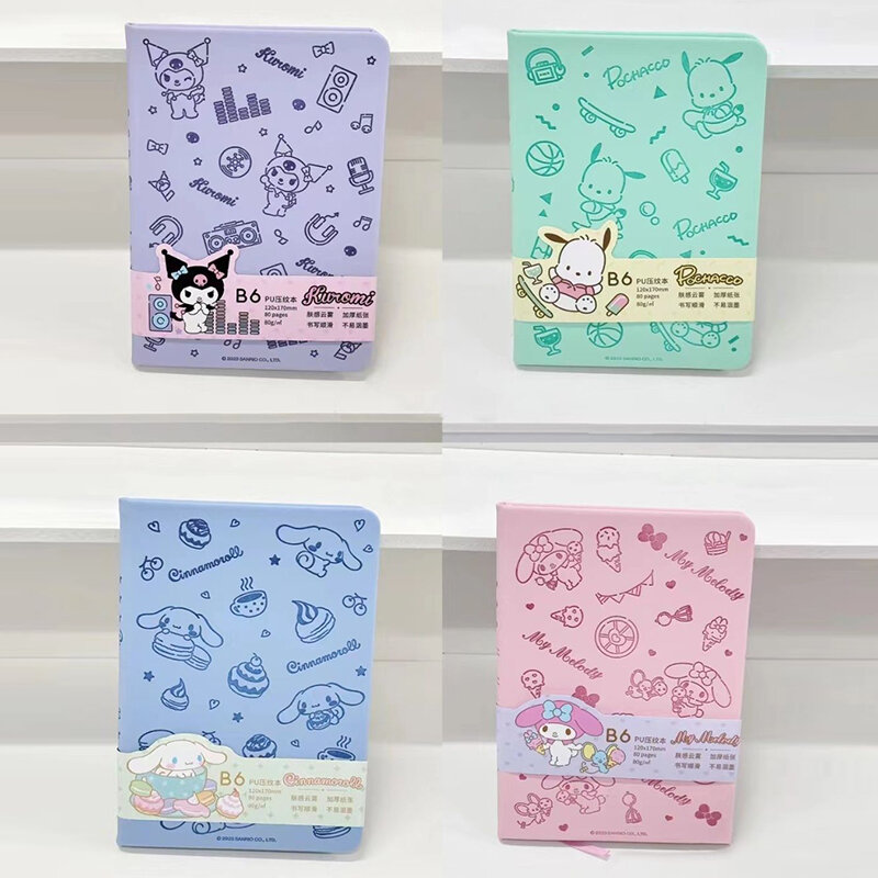 Kawaii japonês Cartoon Notebook, Notepad, Diariamente, Semanalmente, Agenda, B6, Planejador, Papelaria, Material Escolar