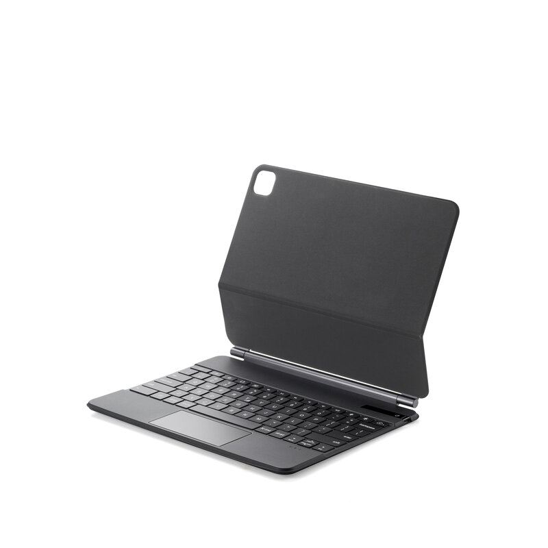 Teclado แม่เหล็กและเคสสำหรับ iPad Pro 11 12.9นิ้ว BT พร้อมแบ็คไลท์ขนาดเต็ม64ปุ่มแป้นพิมพ์ไร้สาย
