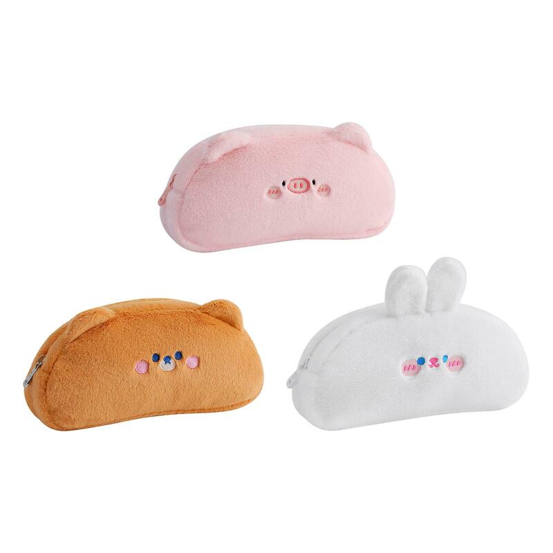 Plush Pencil Case Stuffed Animal Stationery Pouch for Home Students Children