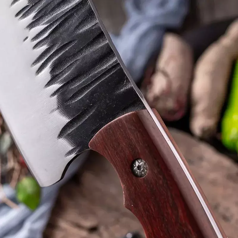 Coltelli da cucina coltelli forgiati coltello da carne coltello da macellaio in acciaio inossidabile coltelli da disossare per cucina coltello da cuoco utensili per barbecue con coperchio