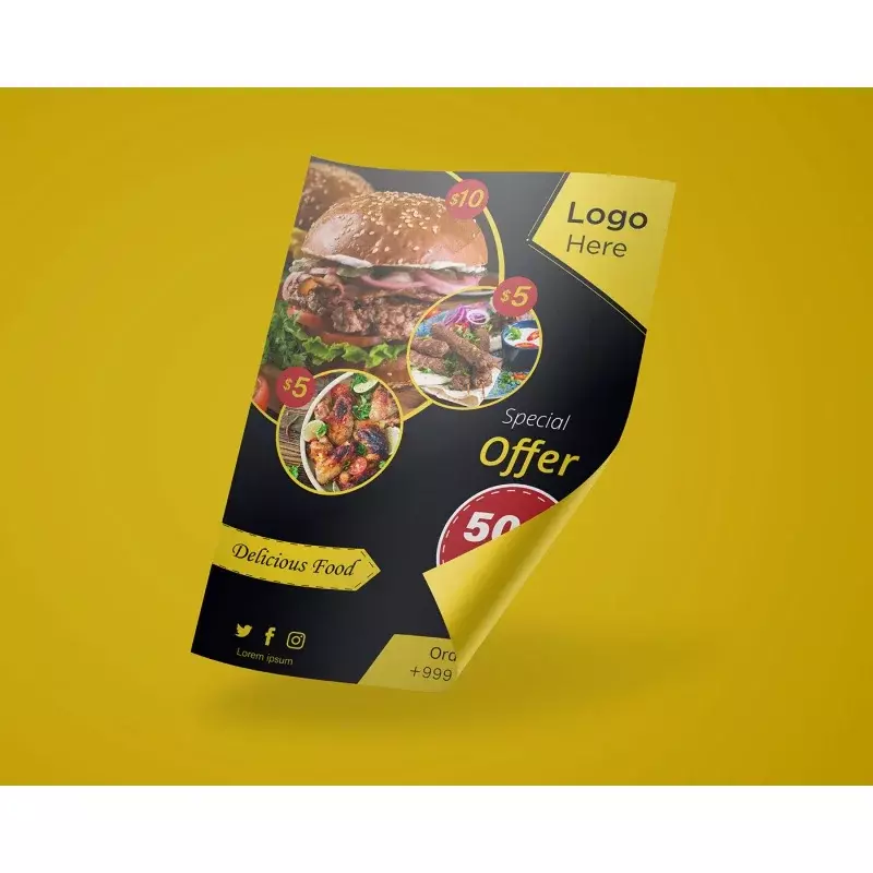 Kunden spezifisches Produkt. custom a4 a5 a6 Größe Offset Flyer Druck für Hamburger Werbung