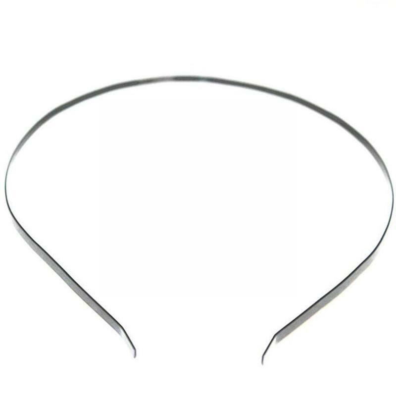 5 мм стальная повязка на голову, материал для головных уборов, черный/серебристый, Женский обруч Wlosow, аксессуары для мытья лица, резинки для волос V7G4