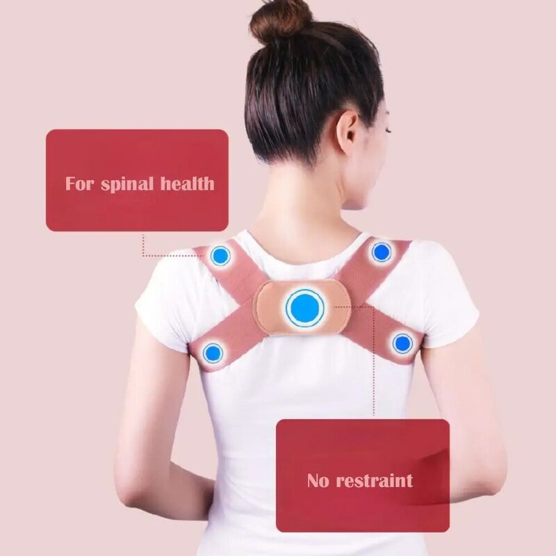 Ceinture de soutien dorsal réglable pour adultes et enfants, ration de posture lombaire initiée à la clavicule et à la colonne vertébrale