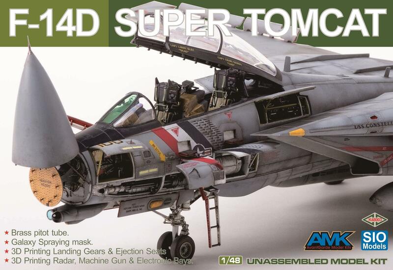 Amk 48003 1/48 escala F-14D super tomcat edição especial modelo kit