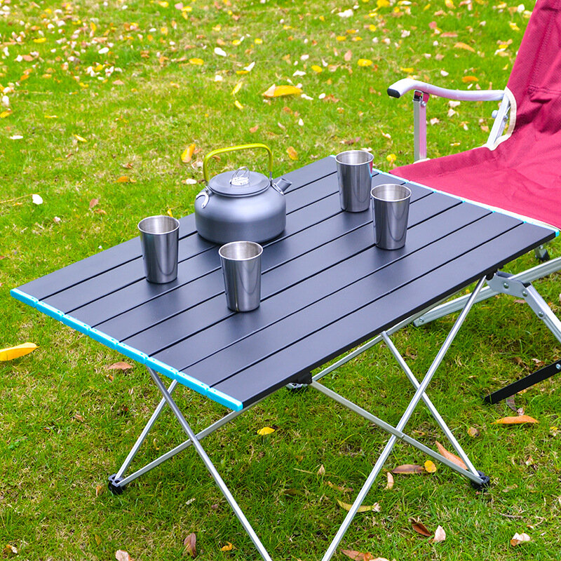 BLUESDEER-초경량 접이식 캠핑 테이블, 접이식 야외 저녁 식사 테이블, 고강도 알루미늄 합금, 가든 파티 피크닉 바베큐용