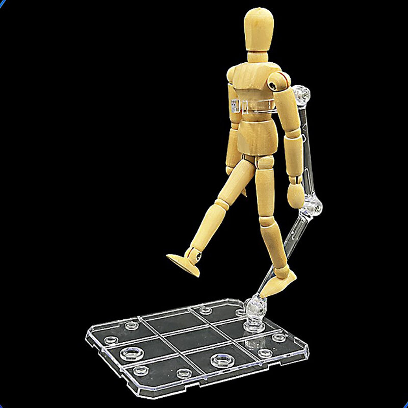 Robô artesanal suporte modelo brinquedo titular, stand base, flexível, display, show, figura, ação, apoio, bricolage