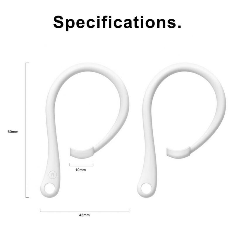 Ganchos de silicone para Apple Airpods Pro, fone de ouvido sem fio Bluetooth, anti-perdido Eartips para Air Pod 4 3 2 1, suporte acessórios