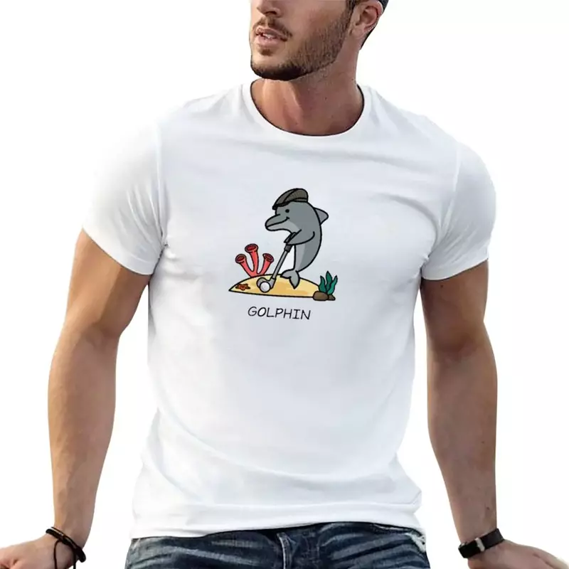 GOLPHIN 남녀공용 티셔츠, 미적인 의류, 새로운 에디션 티셔츠, 남성용 팩