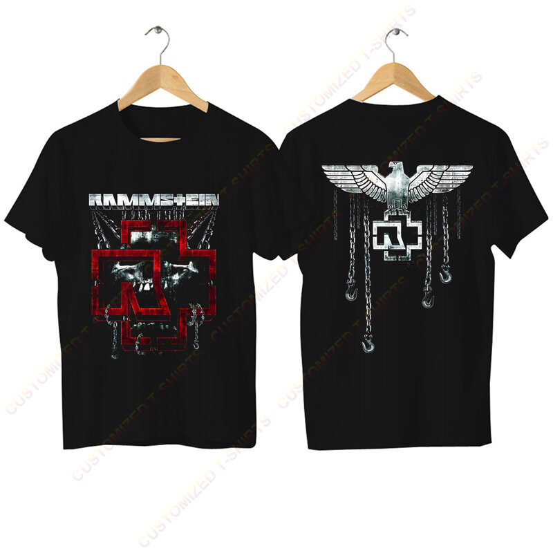 2024 Männer T-Shirt lässig Rammstain Band Nordamerika Tour T-Shirt Grafik übergroße bequeme Streetwear S-3XL cooles T-Shirt