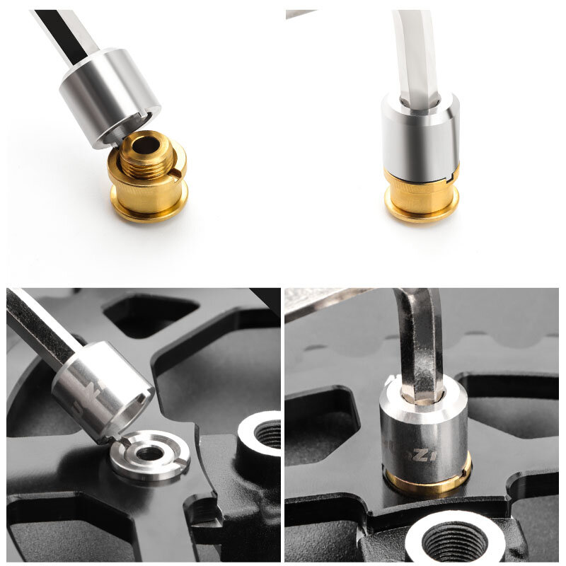 MUQZI Chainring Bolts Nut Wrench Chainring Screw Removal Install Tools MTB Road Folding Bike Chainwheel Tool