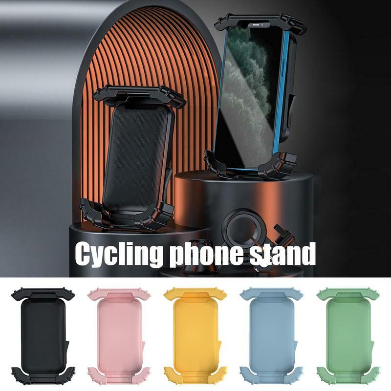 Motorcycle Phone Holder Mount Bike Phone Bracket Shockproof Bracket GPS Clip 360 Degree Rotation Bicycle Phone Clip For Bikes