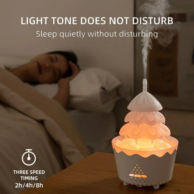2024 baru Xiaomi Raindrop mesin aromaterapi kamar tidur Desktop rumah kantor Silent kabut berat warna-warni lampu malam pelembap