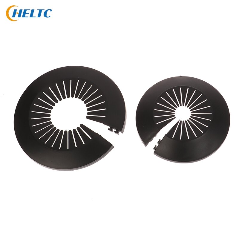 2/4PC Black/White Wall Duct Faucet Accessories Radiator Pipe Collars Cover Floor Decorative Radiator Escutcheon Water Pipe Cover