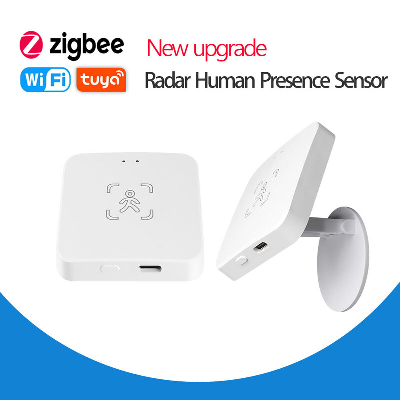 Sensor de presencia humana inteligente WiFi/Zigbee, detección de luminancia/distancia, Automatización del hogar Tuya Smart Life, para Z2M Alexa, Google