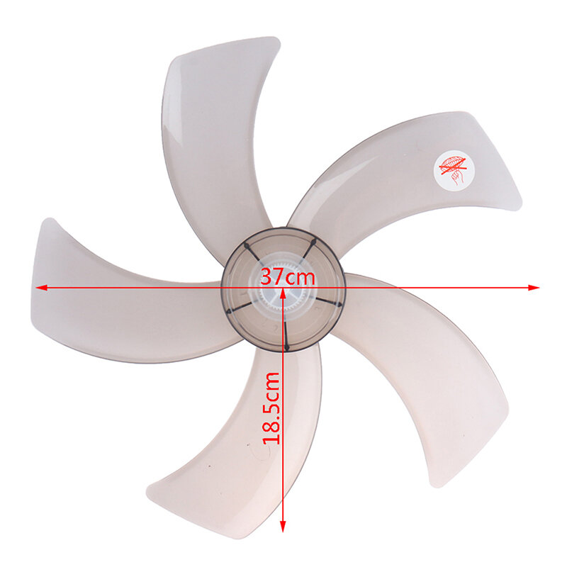 Pale de ventilateur en plastique à cinq feuilles avec couvercle d'écrou, ventilateur sur socle, ménage, 6 ", 12", 14/16 ", 1 pièce
