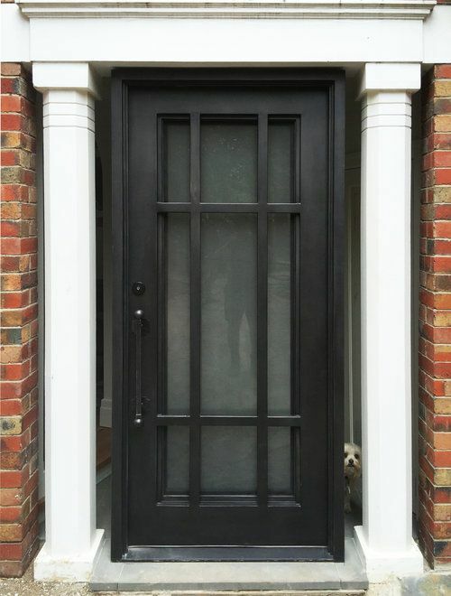 Высококачественные кованые французские двери, простая железная дверь, дизайнерская кованая железная дверь