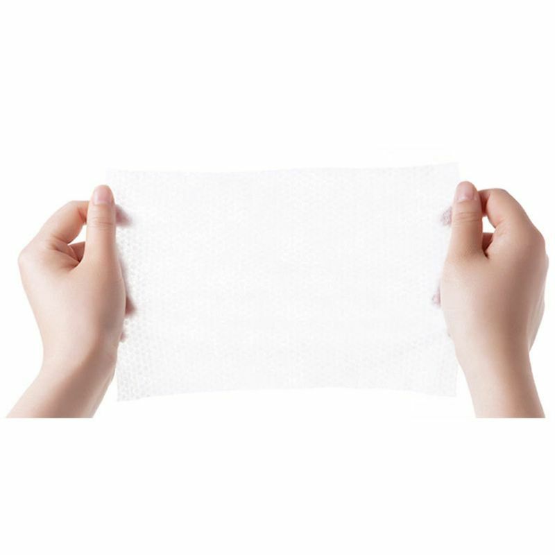 60 folhas de toalhetes de limpeza toalhetes de mão portáteis adequados para crianças com cobertura de materiais de limpeza de