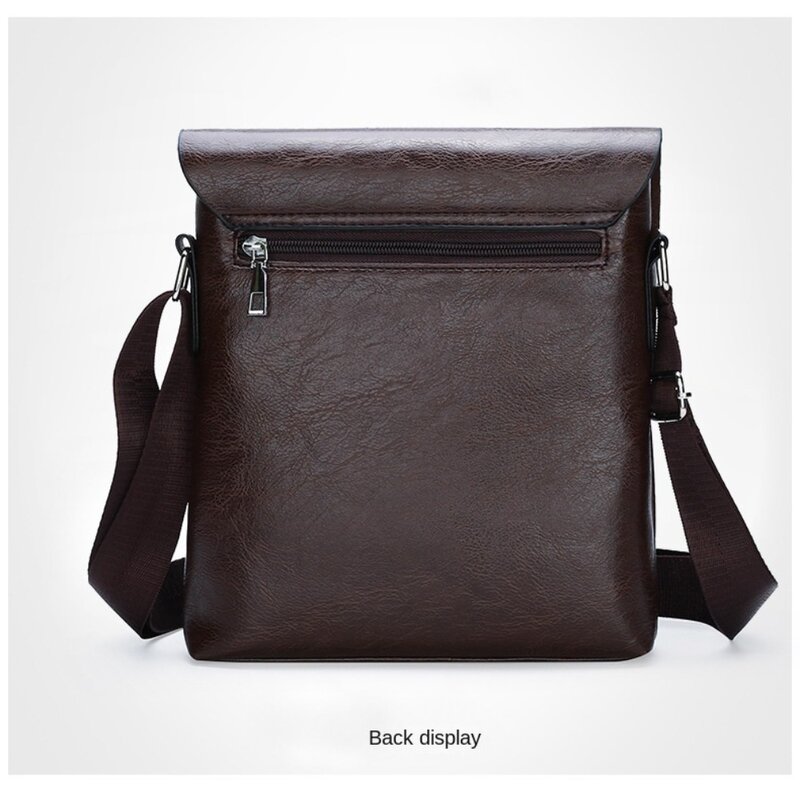 Casual Man Messenger Bag 2024 High-capacity Vintage Pu Leather Shoulder Bags Men Handbag Business Briefcase Crossbody Bag